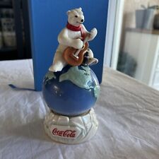COCA COLA MUSIC BOX POLAR BEAR FRANKLIN MINT  —- LIMITED Edition  (see Pictures) picture