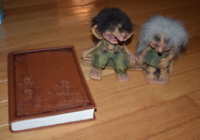 Norway Nyform Trolls on Log Figure & Faux Leather Tolkien Dictionary Book picture