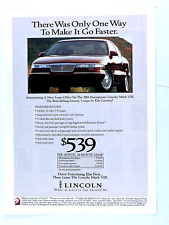 1993 Lincoln Mark VIII  Vintage Lease Original Print Ad-8.5 x 11