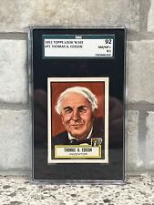 1952 Topps Look 'N See #71 Thomas A. Edison, SGC 8.5 NM-MT+ picture