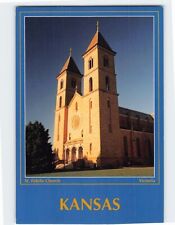 Postcard St. Fidelis Church, Victoria, Kansas picture