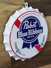 Pabst Blue Ribbon Beer Metal Sign Man cave Wall  Decor PBR Beer Bar Decor Large  picture