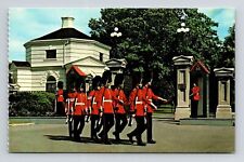 Rideau Hall Ottawa Ontario Canada Changing Guard Postcard UNP VTG Unused Vintage picture