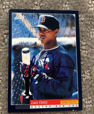 Luis Ortiz Autographed Signed Card Boston Red Sox 1994 Score picture