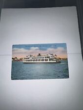 Postcard California San Diego Coronado Ferry U.S. Flag Old Cars Vintage CA PC picture