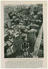 1916 Print Photo Looking Down Upon A Forest Of Skyscrapers New York NYC G9 picture