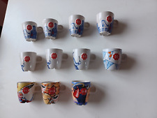 LOT OF 11 Douwe Egberts DE Logo Coffee Cup w/ Flowers  / houses picture