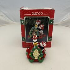 Vintage 1992 Enesco Firehouse Friends Mouse Mice Firemen Hat Ornament With Box picture