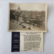 Press Photo Photograph Washington Capitol Construction Demolition 1933 Cars picture