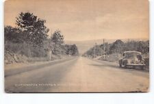 Southington Mountain Road Steepest Connecticut CT DB Old Car Postcard Vtg 1947 picture