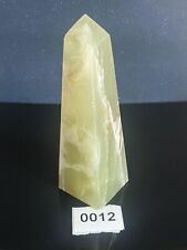 KCGS Green Onyx Tower Hand-Carved, Stone, Carving, Madagascar picture