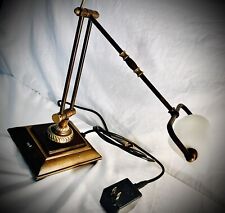 Vintage Industrial Art Deco Adjustable Architectural Duo Switch Lamp Heavy Metal picture