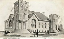 Vintage Postcard Christian Church Religious Building Parish Mackinaw Illinois picture