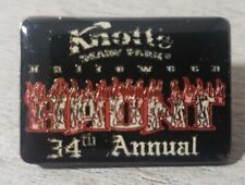 Knotts Scary Farm Halloween Haunt 34th Annual employee Pin Collectible NEW picture