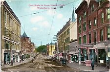 East Main Street, Waterbury, Connecticut- c1907-1915 d/b Postcard - Undertaker picture