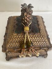 Unique Vtg Trinket/jewelry Box  Chinese Style Very Nice Decorative . picture