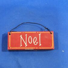 Vintage Christmas tree Ornament NOEL Wood Holiday Décor picture
