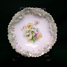 Lovely R.S. PRUSSIA Porcelain Poppy Floral Vtg Candy Nut Trinket Dish Fruit Bowl picture