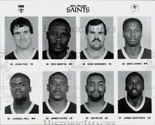 Press Photo John Tice and members of the New Orleans Saints Football Team picture