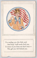 Postcard Military Wives & Girlfriends Patriotic Americans Unposted (489) picture