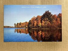 Postcard Prescott WI Wisconsin Scenic Lake Greetings Vintage PC picture