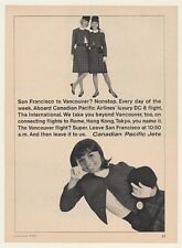 1967 Canadian Pacific Airlines Jet Stewardess Photo Ad picture
