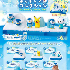 6 New Authentic Official Japanese Rement Figurine Collection Pochama Piplup Set picture
