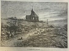 1878 American Colony in Normandy illustrated picture