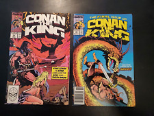 CONAN THE KING 54 & 55 LAST ISSUE NEWWSTAND Joe Jusko Andy Kubert MARVEL 1989 picture