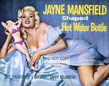 11X14 PHOTO - JAYNE MANSFIELD SHAPED HOT WATER BOTTLE POSTER *REPRINT* (LG203) picture