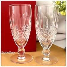 Waterford Colleen Champagne Flutes Short Stem Toasting Vintage Glass Ireland - 2 picture