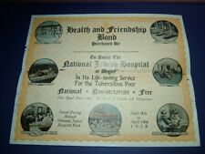 US Denver Jewish Hospital 1929 Health and Friendship Bond Brochure judaica picture