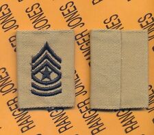 USA Enlisted SERGEANT MAJOR SGM E-9 Desert DCU slip on rank patch picture