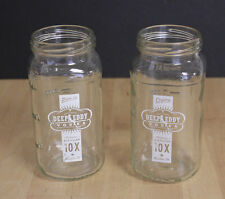 Vintage Deep Eddy Vodka Drinking Jar Cup Mug Austin Texas Set of 2 picture