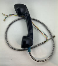 Vintage Payphone / Prison Used Handset Receiver Works Armored Flex Cord Set Prop picture