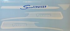 Reproduction decal set for vintage 1950s Firestone Special Cruiser picture