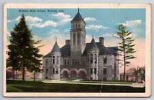 Vintage Postcard IN Wabash High School c1922 White Border ~7472 picture