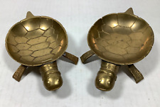 Brass Turtle Dish Lot of 2 from India picture