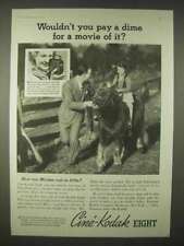 1935 Cine-Kodak Eight Movie Camera Ad - Pay a Dime for a Movie? picture