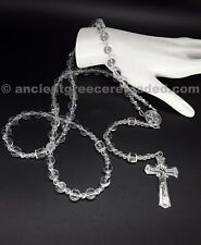 The Crystal Devine 5 Decade Catholic Rosary, 925 Silver, Natural Quartz Crystal picture