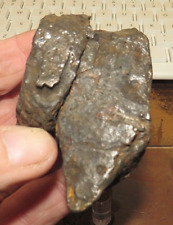 LARGE 456 gm. URUACU IRON METEORITE ; BRAZIL  STAND INCLUDED TOP GRADE; 1 LB. picture