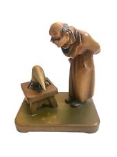 Anri The Alchemist or Chemist Wood Carved Figurine from a Carl Spitzweg Scene picture