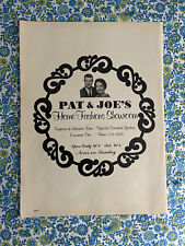 Vintage 1969 Pat & Joe’s Home Furnishings Store Print Ad Cincinnati Ohio picture