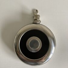 Vintage Single Circular Chrome Tree Flask picture
