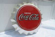 Vintage Coca Cola Metal Bottle Cap Sign  1999/ 11