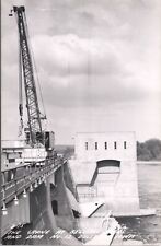 RPPC-Bellevue Iowa The Crane at Belleue Locks & Dam #12 Mississippi River picture