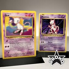 Mew WOTC and Mewtwo XY - Rare Legendary Pokemon Cards - NM/LP 100% Authentic picture