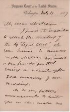 Justice Samuel Miller - Lincoln appointee ,  letter on early Court letterhead picture