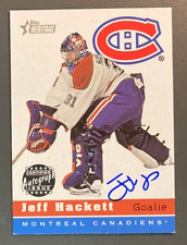 JEFF HACKETT 2000-01 Topps Heritage Autograph - HAJH picture