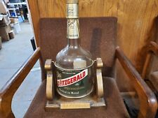 Old Fitzgerald One Gallon Bottle Stitzel Weller Embossed Original Swinger Cradle picture